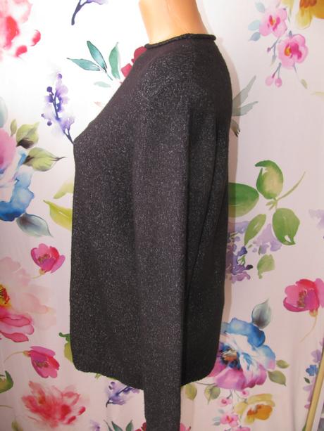 Dámský černý svetr se střikem s.oliver, s.oliver,m