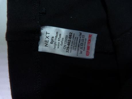 Next černé legíny vel. 116, next,116