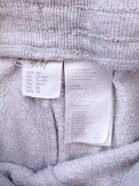 Tepláky 86, h&m,86