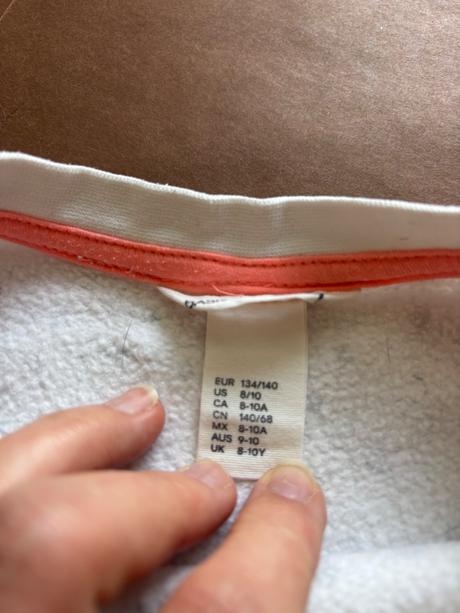 K1/ mikina krop top s puntíky - v. 134-140, h&m,134