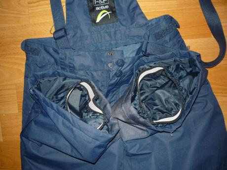 Lyžařské kalhoty, oteplovačky zn f&f vel 9-10let, f&f,140