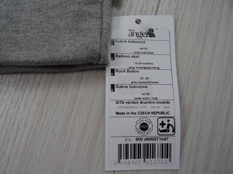 Nová sukně zn. little angel vel. 92, little angel®,92