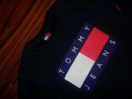 Tmavomodrá mikina, tommy hilfiger,164