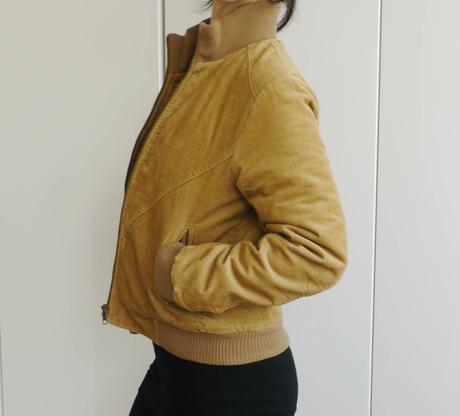 Manzestrova kratka vytelpena bunda vel.36 clockhou, s