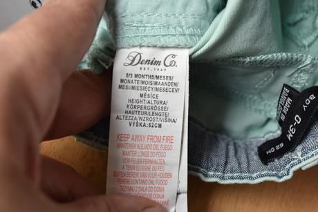 Kraťasy vel. 0 - 3 m, denim co,62