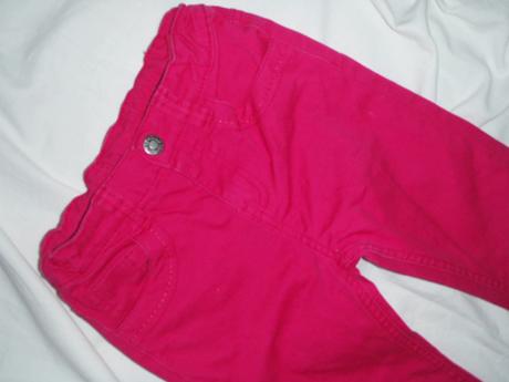 Bomba sytě růžové riflíky, denim,122