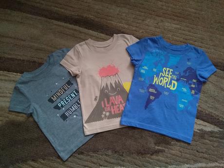 Set 3 triček z usa vel. 86 (40 kč/kus), 86