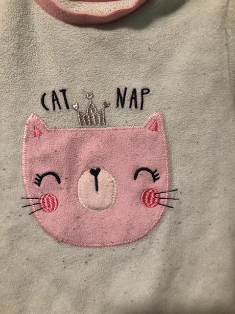 Flísový svetr s kočkou, 80