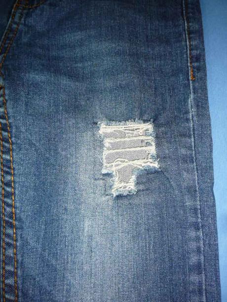 Džíny s regulací v pase vel. 140, 140