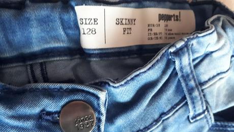 Dětské džíny, rifle, rifličky, slim, 128, pepperts, pepperts,128