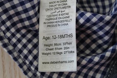 Košile vel. 12 - 18 m, debenhams,86