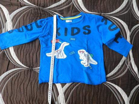 Triko dlouhý rukáv blázniví dinosauři, pepco,104