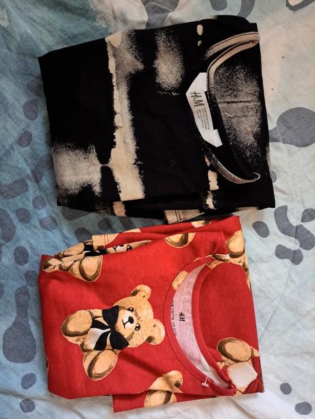 2x šaty dlouhý rukáv, h&m,110