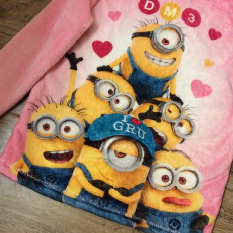 Huňatá mikina ,,mimoni" z coral fleece, george,134