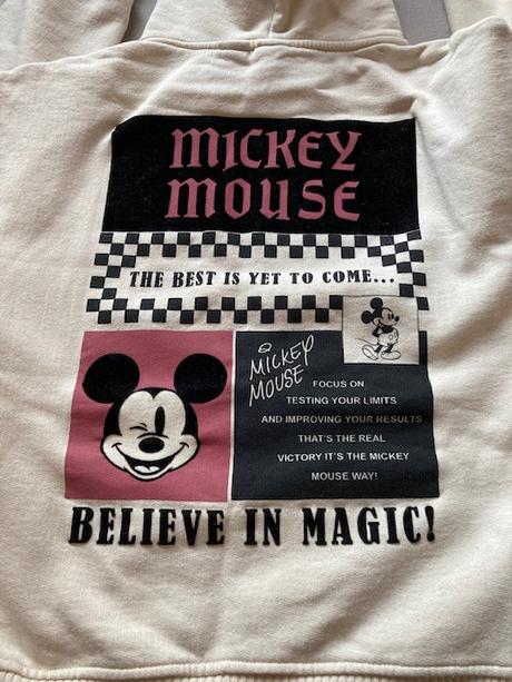Smetanová mikina s mickey mousem, zara,158