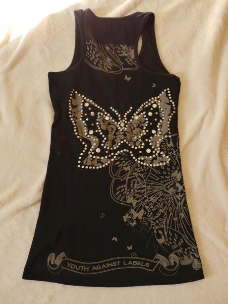 Zebrovany cerny top , 34