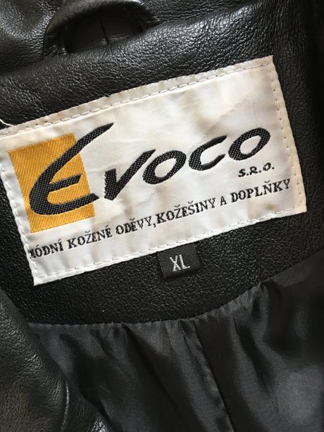Kožený plášť evoco, vel. xl, xl