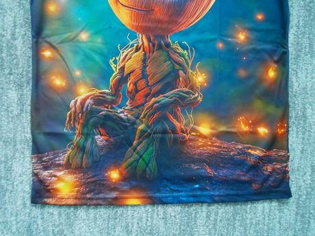 Zelené hnědé tričko triko krátký rukáv groot, m