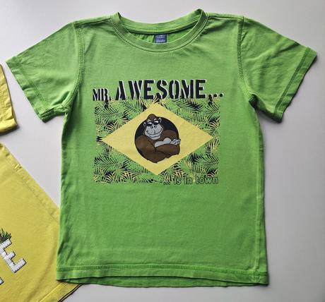 2x obrázkové triko s krátkým rukávem vel. 116, dopodopo,116