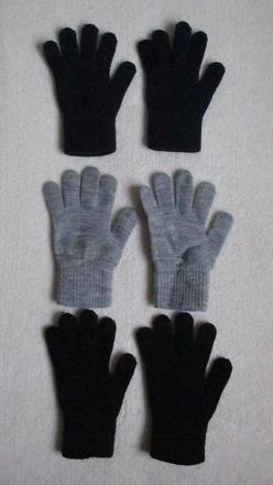 Dětské úpletové rukavice h&m set 3ks 8-14 let, h&m