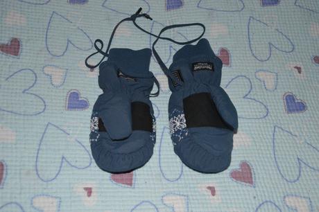 Prodloužené nepromokavé teplé  rukavice palčáky, 110