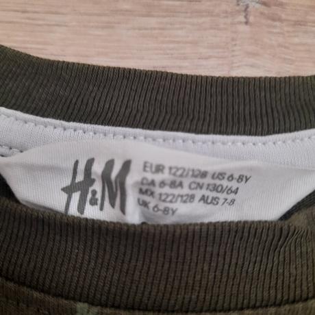 Dětské khaki tričko, h&m,122