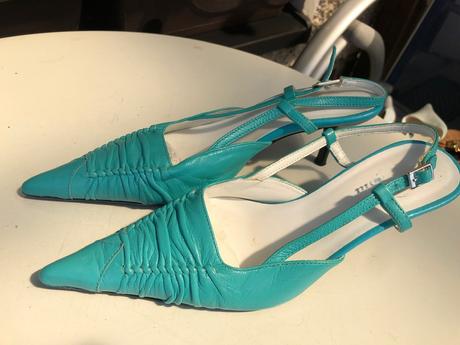 Tyrkysove bata boty spicate vel.36, baťa,36