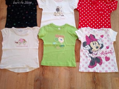 6 x tričko krátký rukáv, vel 110, c&a,110