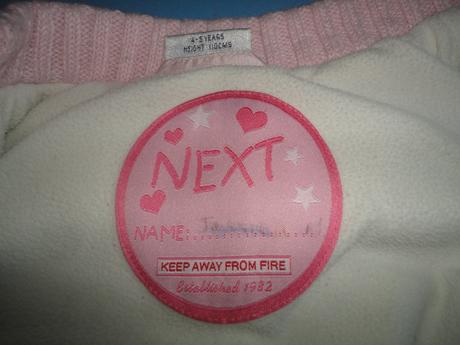 Buřtíkatá dívčí vesta next, vel. 104, next,104