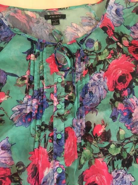 Květovaná halenka, vel xs/s, amisu, amisu,xs