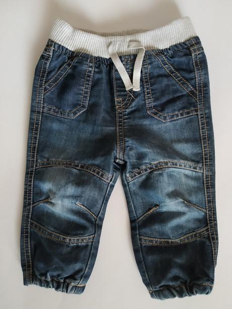 Džínečky s gumou v pase, f&f,74