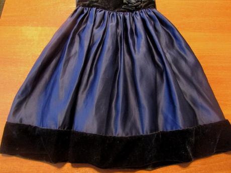 Modré slavnostní šatičky vel 98-104, 98