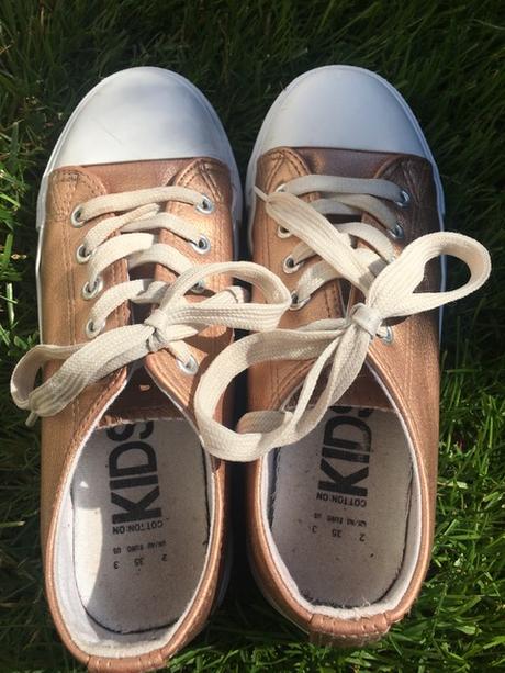 Dívčí tenisky/kecky/zlaté-rose gold metallic 22cm, 35