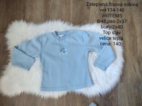 Zateplená mikina -vel.134, 134