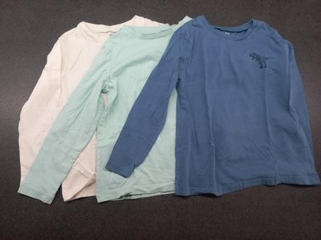 Set třiček s dlouhým rukávem, h&m,110