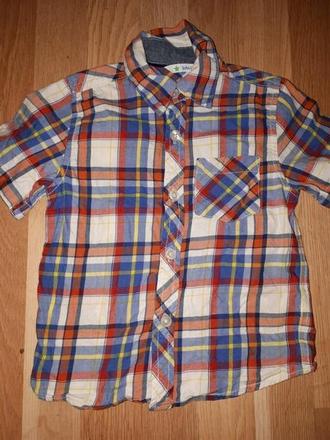 Kostkovaná košile vel 98 john lewis, john lewis,98