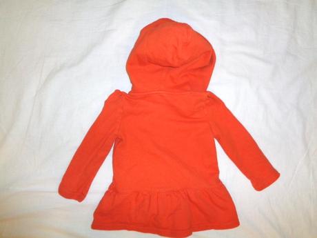 Krásná oranžová svítivá mikina s volánem gap, gap,92