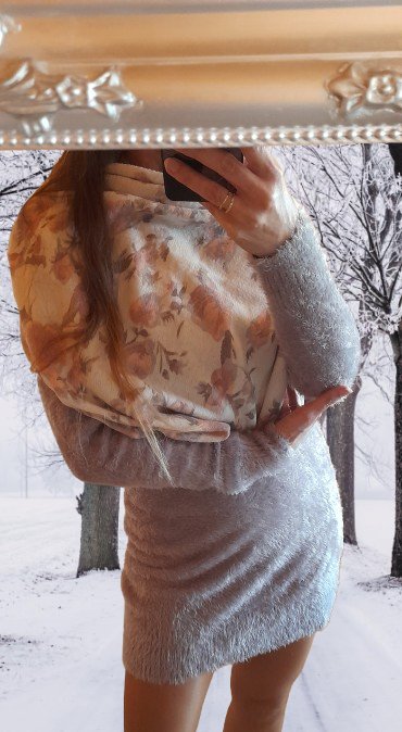 Květovaný tunelový šál, h&m