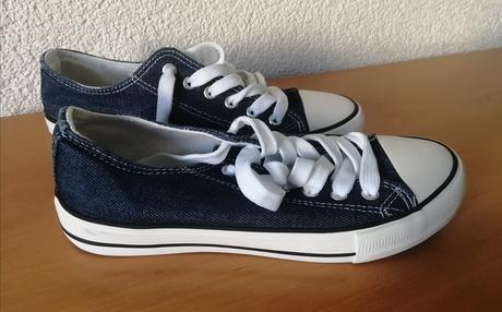 Plátěné tenisky riflového vzhledu, deichmann,38