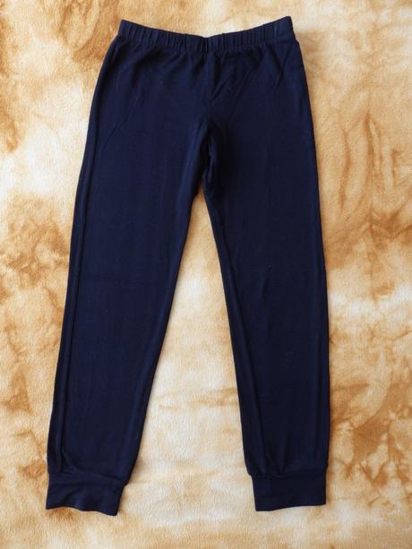 Tenké černé termolegíny, primark,128