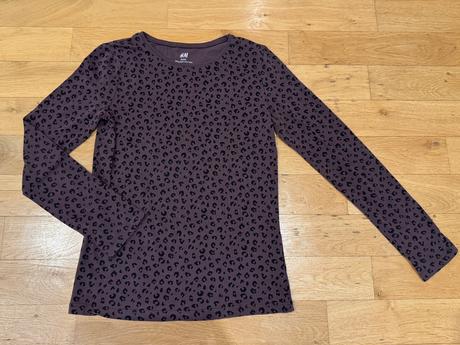 Triko s dlouhým rukávem, h&m,134