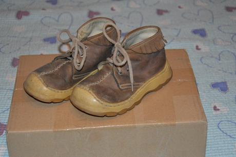 Celokožené kotníčkové boty, italské, 25