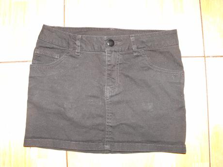 Čierna džínsová sukňa h&m, h&m,146