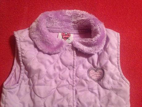 Dívčí vesta - vestička srdce - srdíčko, 68
