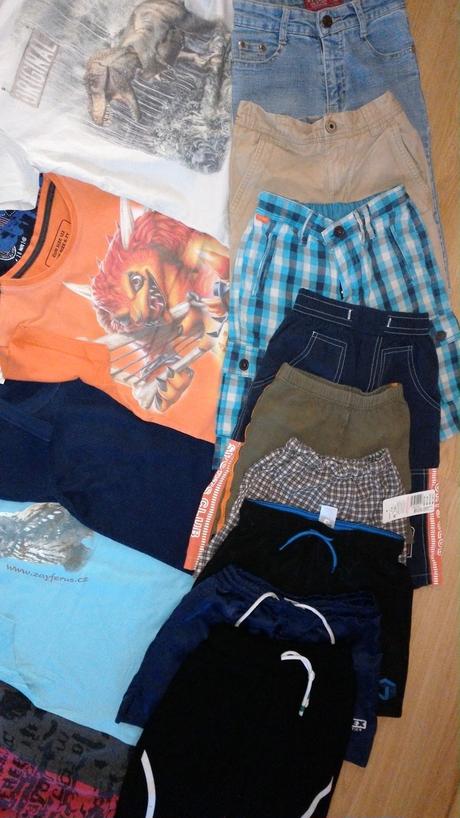 Chlapecký mix věcí vel.116-128 jaro/léto/podzim, 122–134