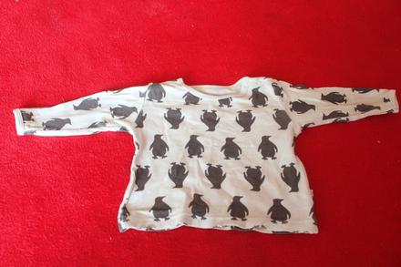 Dětská halenka tučňák, tučňáci vel. 56 - 62, 56