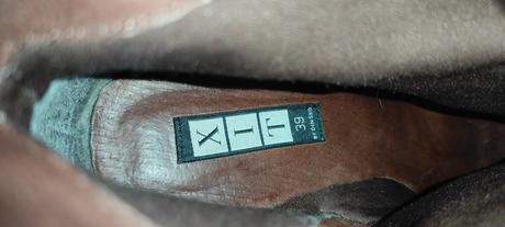 Hnědé kožené boty na klínku vel. 39, 39