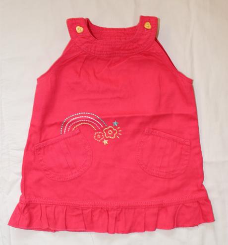 Bf272. růžové šaty 0-3 měs., f&f,62