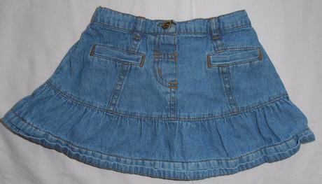 S96. riflová sukýnka 1 rok, mini mode,80