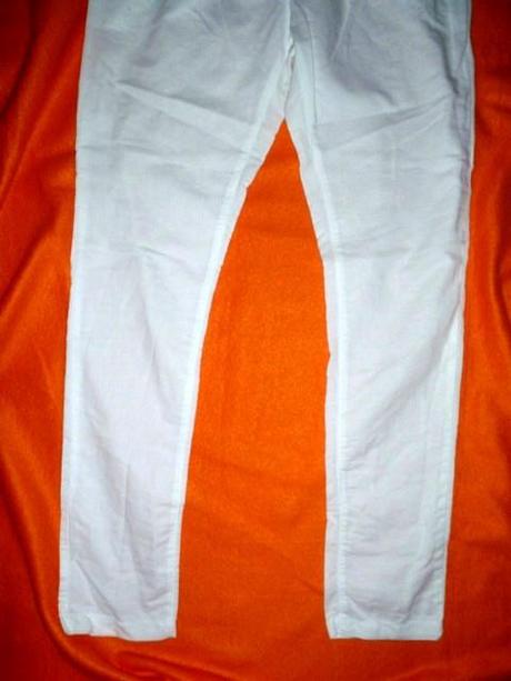 Módní pecka - bílé vzdušné letní kalhoty, new look,158